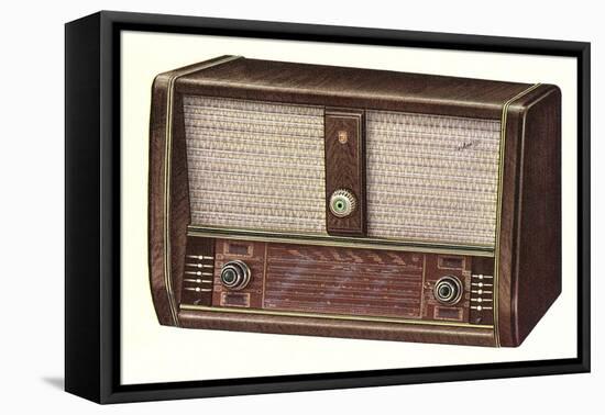 Table Top Radio-null-Framed Stretched Canvas