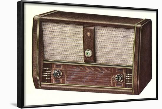 Table Top Radio-null-Framed Art Print