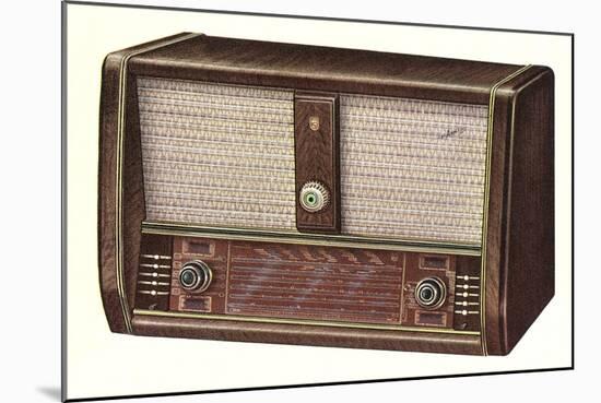 Table Top Radio-null-Mounted Art Print