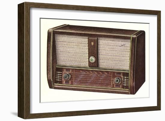 Table Top Radio-null-Framed Art Print