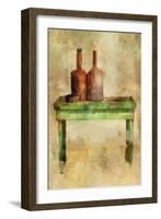 Table with Bottles-Mark Gordon-Framed Giclee Print
