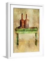 Table with Bottles-Mark Gordon-Framed Giclee Print