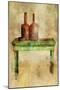 Table with Bottles-Mark Gordon-Mounted Giclee Print