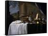 Table with Desserts-Andries Benedetti-Framed Stretched Canvas