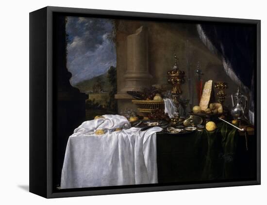 Table with Desserts-Andries Benedetti-Framed Stretched Canvas