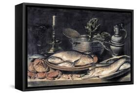 Table-Clara Peeters-Framed Stretched Canvas