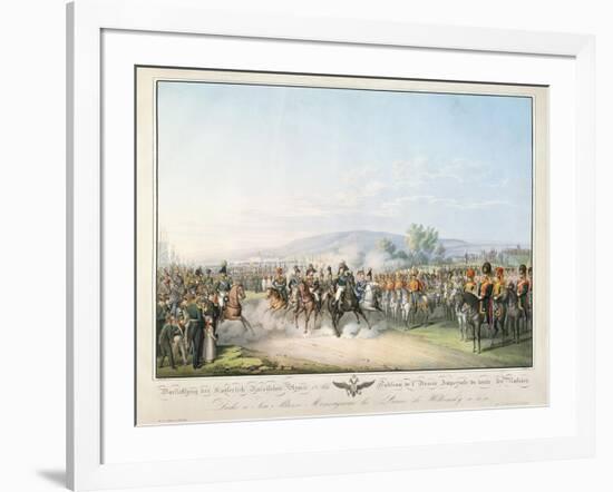 Tableau De L'Armee Imperiale De Toute Les Russies, from 'Tableau Des Armees De L'Europe'-Georg Emanuel Opitz-Framed Giclee Print