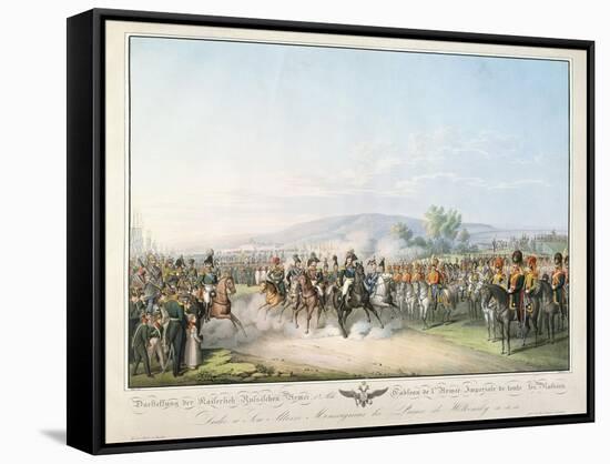 Tableau De L'Armee Imperiale De Toute Les Russies, from 'Tableau Des Armees De L'Europe'-Georg Emanuel Opitz-Framed Stretched Canvas