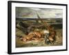 Tableau de nature morte dit Nature morte au homard-Eugene Delacroix-Framed Giclee Print