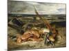 Tableau de nature morte dit Nature morte au homard-Eugene Delacroix-Mounted Giclee Print