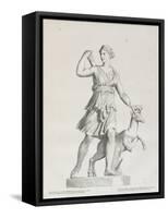 Tableau du Cabinet du Roi, statues et bustes antiques des Maisons Royales Tome I : planche 7-Claude Mellan-Framed Stretched Canvas