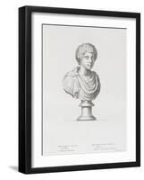 Tableau du Cabinet du Roi, statues et bustes antiques des Maisons Royales Tome II : planche 20-Etienne Baudet-Framed Giclee Print