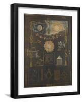 Tableau du chapître du quatrième ordre ou tapis de loge-null-Framed Giclee Print