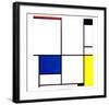 Tableau I, 1921-Piet Mondrian-Framed Art Print