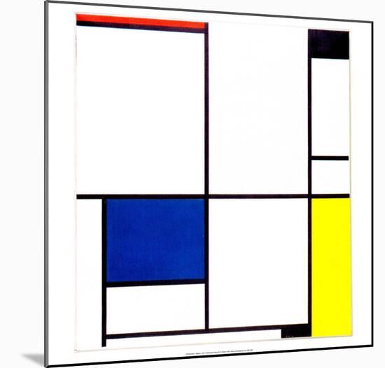 Tableau I, 1921-Piet Mondrian-Mounted Art Print