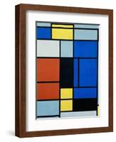 Tableau No, 1, 1921-25-Piet Mondrian-Framed Giclee Print