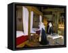 Tableau Shows Work of the Nursing Sisters, Hotel Dieu, Beaune, Burgundy, France-Adam Woolfitt-Framed Stretched Canvas