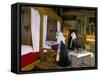 Tableau Shows Work of the Nursing Sisters, Hotel Dieu, Beaune, Burgundy, France-Adam Woolfitt-Framed Stretched Canvas
