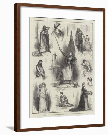 Tableaux at Prince's Hall, Piccadilly, in Aid of the Soho Club and Home for Working Girls-Henry Stephen Ludlow-Framed Giclee Print