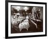 Tables Set in the Banquet Room at Hotel Delmonico, 1902-Byron Company-Framed Giclee Print