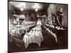 Tables Set in the Banquet Room at Hotel Delmonico, 1902-Byron Company-Mounted Giclee Print