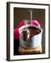 Tablespoon Lying on Pan of Melted Couverture-Michael Paul-Framed Photographic Print