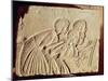 Tablet Depicting Four Scribes at Work, New Kingdom, circa 1400 BC-null-Mounted Giclee Print