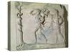 Tablet Depicting Hercules Carrying off the Delphic Tripod in Front of Apollo-null-Stretched Canvas
