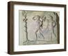 Tablet Depicting Hercules Carrying off the Delphic Tripod in Front of Apollo-null-Framed Giclee Print