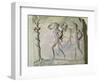 Tablet Depicting Hercules Carrying off the Delphic Tripod in Front of Apollo-null-Framed Giclee Print