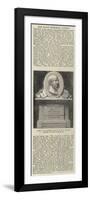 Tablet in Commemoration of M W Balfe, Erected in Westminster Abbey-null-Framed Premium Giclee Print