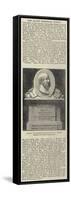 Tablet in Commemoration of M W Balfe, Erected in Westminster Abbey-null-Framed Stretched Canvas
