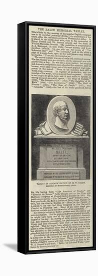 Tablet in Commemoration of M W Balfe, Erected in Westminster Abbey-null-Framed Stretched Canvas