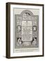 Tablet in Memory of Special Correspondents Killed in the Soudan Campaign-null-Framed Giclee Print