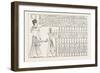 Tablet of Kings at Abydos, Egypt, 1879-null-Framed Giclee Print