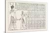 Tablet of Kings at Abydos, Egypt, 1879-null-Stretched Canvas