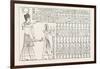 Tablet of Kings at Abydos, Egypt, 1879-null-Framed Giclee Print