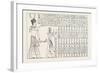 Tablet of Kings at Abydos, Egypt, 1879-null-Framed Giclee Print