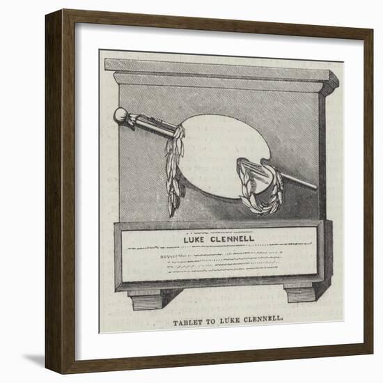 Tablet to Luke Clennell-null-Framed Giclee Print