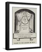 Tablet to the Memory of Kean-null-Framed Giclee Print