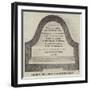 Tablet to the Memory of Lieutenant Bellot-null-Framed Giclee Print