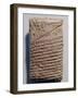 Tablet with Fourteen Lines of a Mathematical Text in Cuneiform Script and a Geometric Design-Mesopotamian-Framed Giclee Print