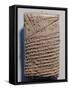 Tablet with Fourteen Lines of a Mathematical Text in Cuneiform Script and a Geometric Design-Mesopotamian-Framed Stretched Canvas