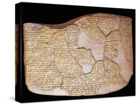 Tablet with Treaty of Kadesh, Signed Between Egyptians and Hittites-null-Stretched Canvas