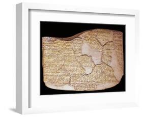 Tablet with Treaty of Kadesh, Signed Between Egyptians and Hittites-null-Framed Giclee Print