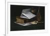 Tabletop Still Life, a Letter from New York-John Frederick Peto-Framed Giclee Print