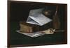 Tabletop Still Life, a Letter from New York-John Frederick Peto-Framed Giclee Print