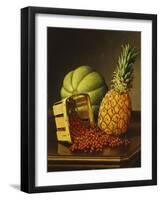 Tabletop Still Life with Fruit-Levi Wells Prentice-Framed Giclee Print