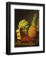 Tabletop Still Life with Fruit-Levi Wells Prentice-Framed Premium Giclee Print