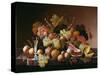 Tabletop Still Life-Severin Roesen-Stretched Canvas